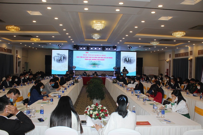 Hội thảo khoa học “Bảo tồn và phát huy giá trị di sản văn hoá Hồ Chí Minh trên quê hương của Người”